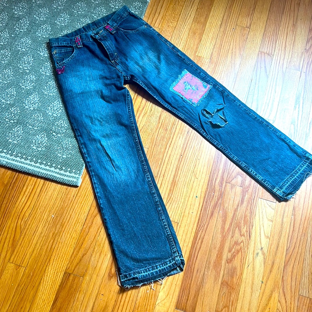 Wrangler upcycled jeans size 0
